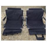 2 - Folding Bleacher Chairs