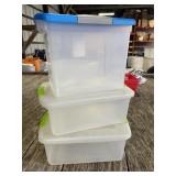 3 - Storage Totes with Lids