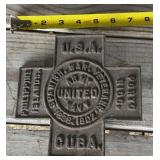 Iron Plaque - USA/Cuba