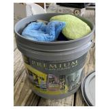 Cleaning Cloths in Bucket