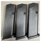 3 - Glock 9mm 17 rnd Magazines