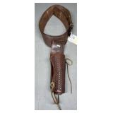 Brown Leather Gun Belt & Holster