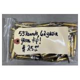 53 rnds 5.56 Green Tip Ammo