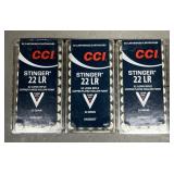 150 rnds CCI Stinger .22LR Ammo