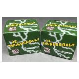 1000 rnds Remington .22LR Thunderbolt Ammo