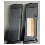 2 - Glock 9mm 10 rnd Single Stack Magazines
