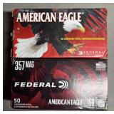 100 rnds Federal .357 Magnum Ammo