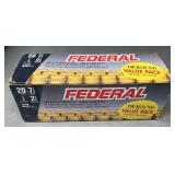 100 rnds Federal 20ga 2 3/4" Shotshells