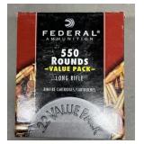 550 rnds Federal .22LR Ammo