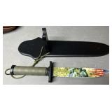 Comm. Fighting Knife w/ Display Board