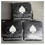 75 rnds Black Aces 12ga 2 3/4" Buckshot Ammo