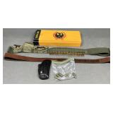 Canvas & Leather Cartridge Belts, Ruger Box & More