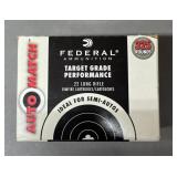325 rnds Federal Auto Match .22LR Ammo