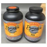 2 - 1lbs Cans Hodgdon Pyrodex RS Powder