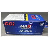 500 rnds CCI Maxi Mag .22 Magnum Ammo