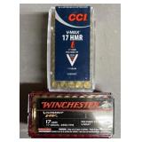100 rnds Winchester & CCI .17 HMR Ammo