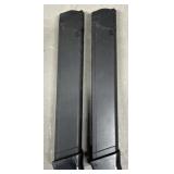 2 - Aftermarket Glock 9mm 33 rnd Magazines
