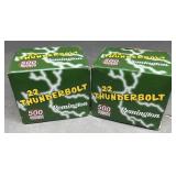 1000 rnds Remington .22LR Thunderbolt Ammo