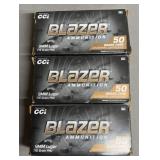 150 rnds CCI Blazer 9mm Ammo