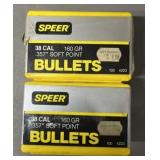 200ct Speer .38 Cal 160 gr SP Bullets