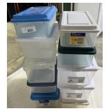 10 - Small Totes w/ Lids