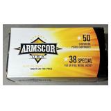 50 rnds Armscor .38 Special Ammo