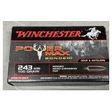 20 rnds Winchester .243 Win Ammo