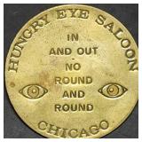 Hungry Eye Saloon Chicago Bar Token