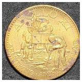 Apollo XI Moon Landing Bronze Medal 26mm
