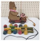Holgate Toys & Vintage Bear Wooden Pull Toys