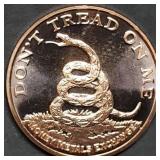 1oz Copper Bullion Don