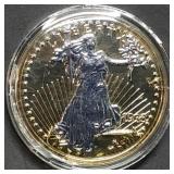 1oz 24k Gold over Copper 1933 Saint Gaudens Round