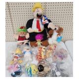 Character Plushes incl. Lg Wimpy from Popeye