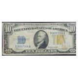 1934 A $10 North Africa Silver Certificate WW2
