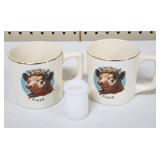 Borden Milk Co Elmer the Bull Mugs & Mini Bottle