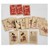 1930s Mickey Mouse Old Maid Playing Card Set