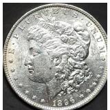 1896 Morgan Silver Dollar BU