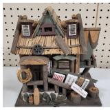Rustic Cabin Bird House