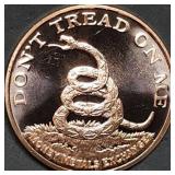 1oz Copper Bullion Don