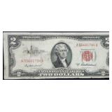 1953 A $2 Red Seal United States Note