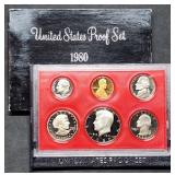 1980 US Mint Proof Set w/ SBA Dollar