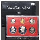1981 US Mint Proof Set w/ SBA Dollar