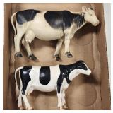 Hard Rubber Cow Figures incl. Imperial