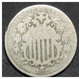 1867 Shield Nickel