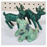 Sylvac Pottery Sore Paw Terrier & Lefton Deer