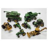 ERTL 1/64 John Deere Tractors, Combines, Backhoe