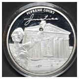 1oz Silver Plated Copper Supreme Court Round