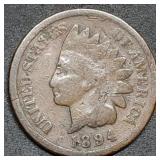1894 Indian Head Cent, Better Date