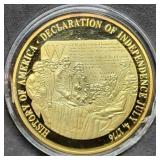 1oz 24k Gold over Copper Tribute Round