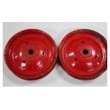 Pair of IH Red Pedal Tractor Front Disc Rims
